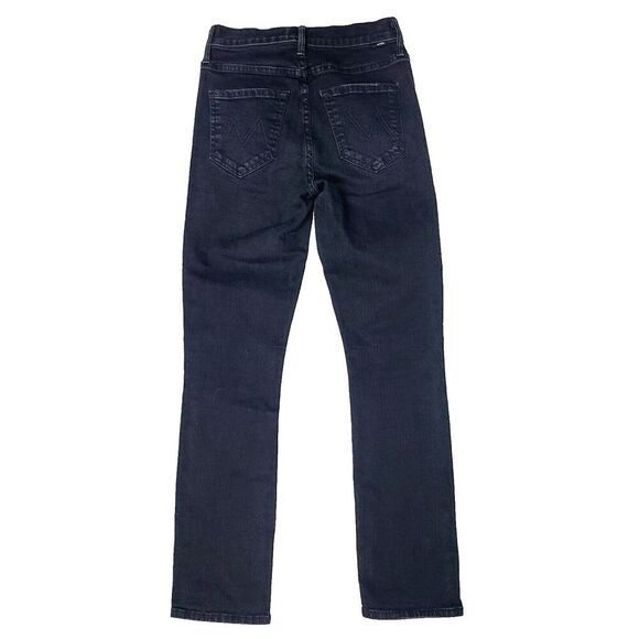 MOTHER The Mid Rise Dazzler Ankle Jeans 24 Black Not Guilty Stretch Pocket Denim - Picture 1 of 10